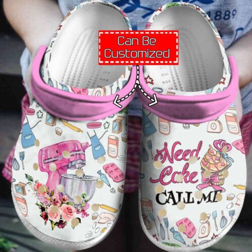 Personalized Baking Need Cake Call Me Classic Clogs Shoes Men And Women