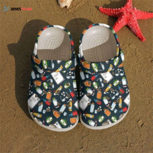 Pharmacist Pattern Classic Clogs Shoes