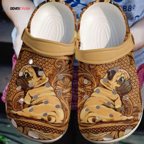Pug Wooden Classic Clogs Shoes