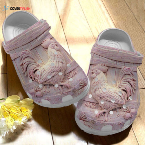 Small Pink Chicken clogs Shoes Mother Day