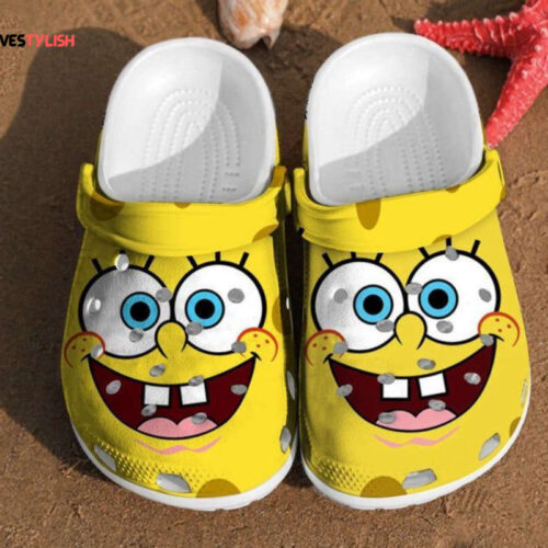 Spongebob Crocs Spongebob Squarepants Crocs Clog Comfortable For Women Rubber Crocs Shoes Clogs C