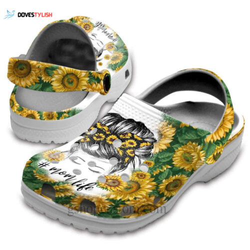 Faith Sunflower Hippie Custom Shoes Clogs – Sunflower Jesus God Shoes Clogs Gifts Women