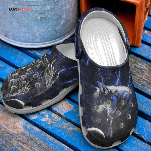 Thunder Monster And Wolf Shoes clogs Birthday Gifts Men Son