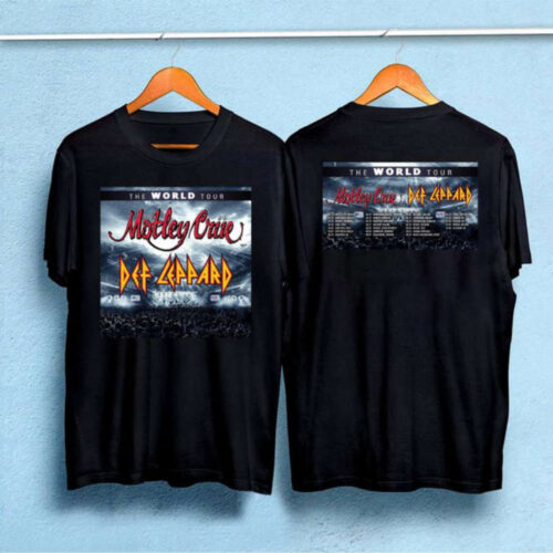 2023 The World Tour Def Leppard x Motley Crue T-shirt, Def Leppard The World Tour Shirt
