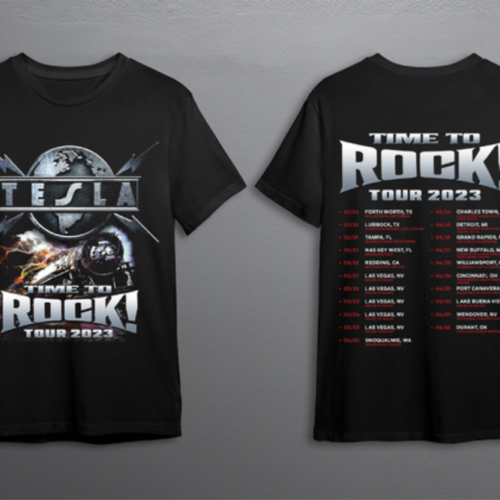 TESLA Time To Rock! Tour 2023 Tour T-Shirt