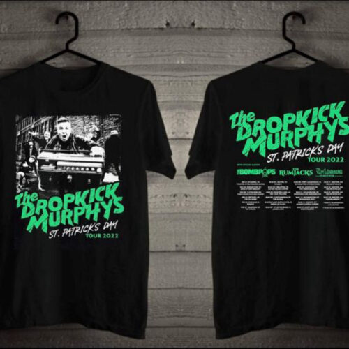 2022 Dropkick Murphys St. Patrick’S Day Tour T-Shirt