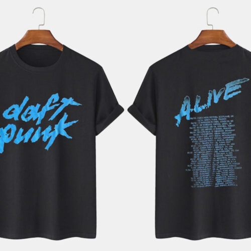 Vintage Rare 2007 Daft Punk Alive World Tour, Daft Punk Alive Tour Shirt, Vintage Tour Concert Shirt