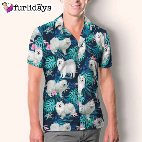 American Eskimo Hawaiian Shirt  – All Over Print Hawaiian Shirt – Gift For Dog Lovers