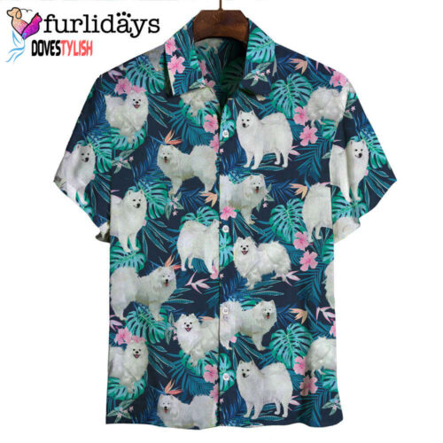 American Eskimo Hawaiian Shirt  – All Over Print Hawaiian Shirt – Gift For Dog Lovers