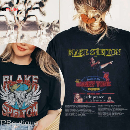 Blake Shelton Tour Shirt,Back to the Honky Tonk Tour 2023 Shirt,Blake Shelton World Tour Shirt