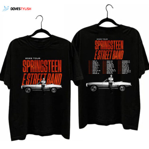 Bruce Springsteen 2023 Tour T-Shirt, Vintage Bruce Springsteen E Street Band Gift