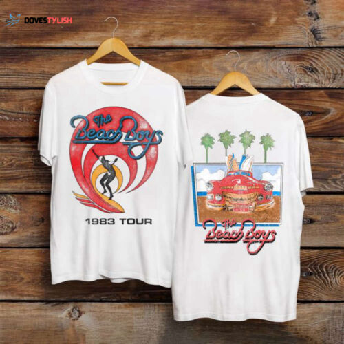 Classic Beach Boys 1983 Tour Double Sided Shirt