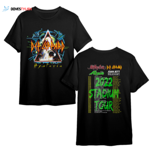 Def Leppard Rock Band World Tour 2022 Shirt