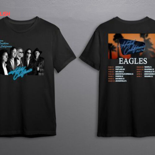 Eagles Hotel California Tour 2023 Double Sided T-Shirt
