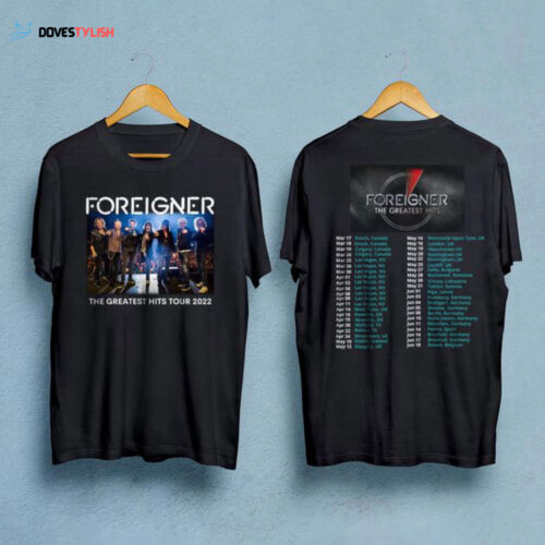 Foreigner The Greatest Hits Tour 2022 Shirt
