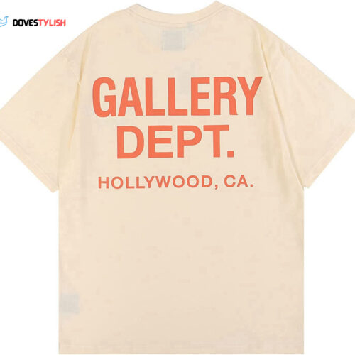 Gallery Dept Hip Hop Alphabet Print Crewneck T-Shirts