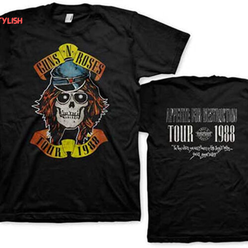 Guns ‘N Roses Appetite Tour 1988 T-Shirt – Black