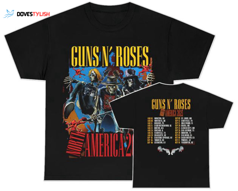 Guns N Roses North American Tour 2023 Shirt - Dovestylish