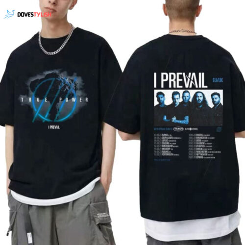 I Prevail 2023 Concert For Fan, I Prevail Band Tour Double Sided Shirt