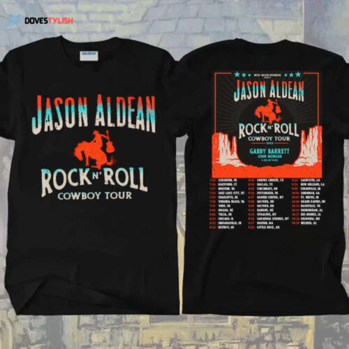Jason Aldean Rock N Roll Cowboy Tour 2022 T-Shirt