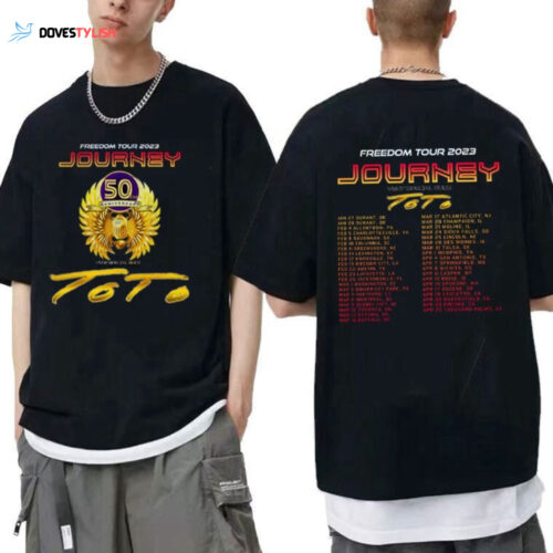 Journey 2023 Freedom Tour Shirt, 2023 Journey Tour, Journey Concert Double Sided Shirt
