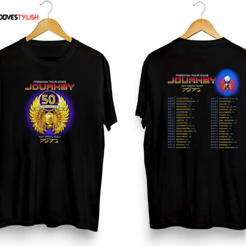 Journey 50th Anniversary Shirt Journey Freedom 2023 Tour Shirt