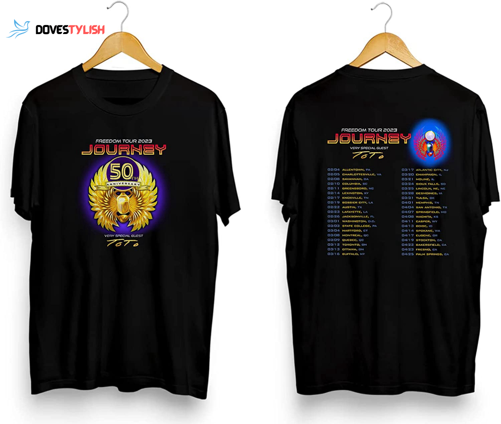 Journey 50th Anniversary Shirt Journey Freedom 2023 Tour Shirt ...