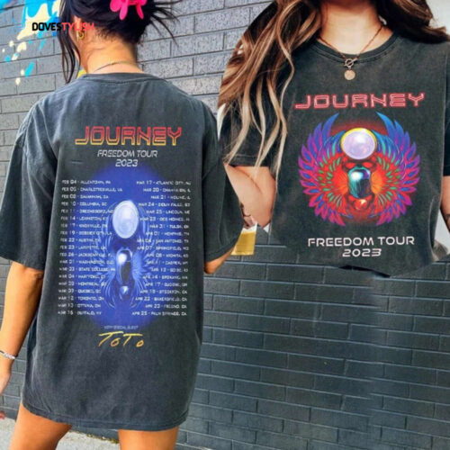 Journey Freedom Tour 2023 Tee, Journey 50th Anniversary T Shirt