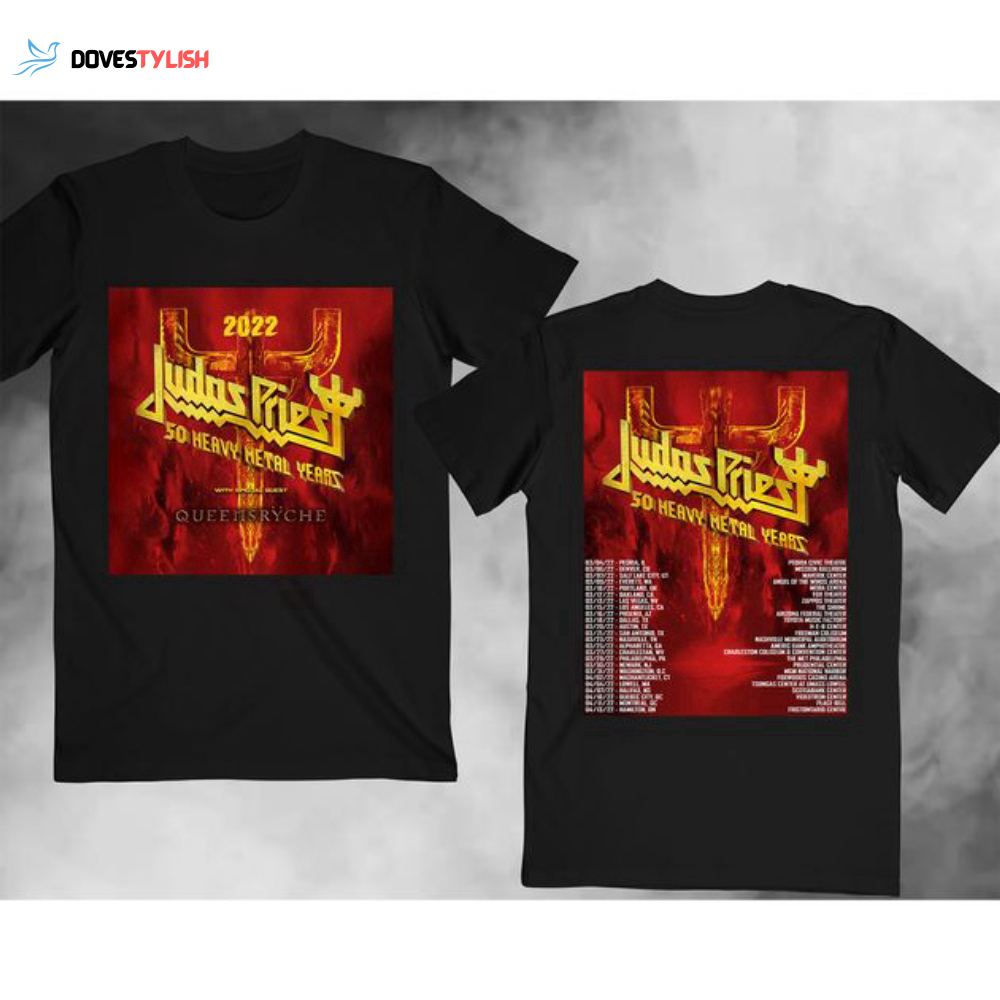 Judas Priest 50 Heavy Metal Years Tour T-Shirt, - Dovestylish