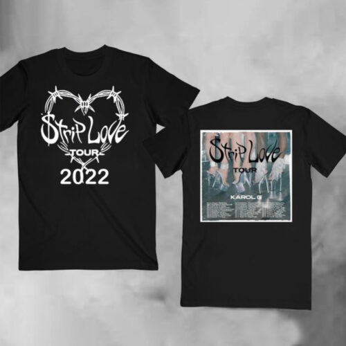 Karol G Strip Love Tour 2023 Double Sided Shirt