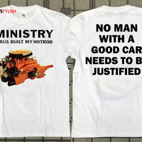 MINISTRY Jesus Built My Hotrod 1992 Album Promo T-Shirt