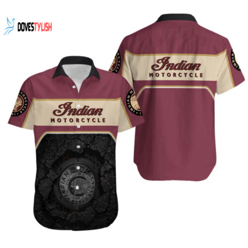 Motorcycle Button Shirt, Indian Button Shirt, Motorcycle Hawaiian Shirt