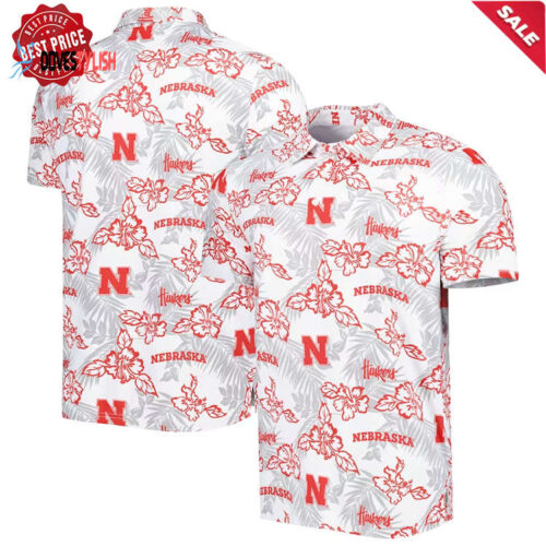 Nebraska Polo Shirt For Men Huskers Tropical Hawaiian Shirt Quick Dry Fabric
