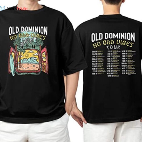 Old Dominion 2023 Tour Shirt, Old Dominion No Bad Vibes Tour Shirt