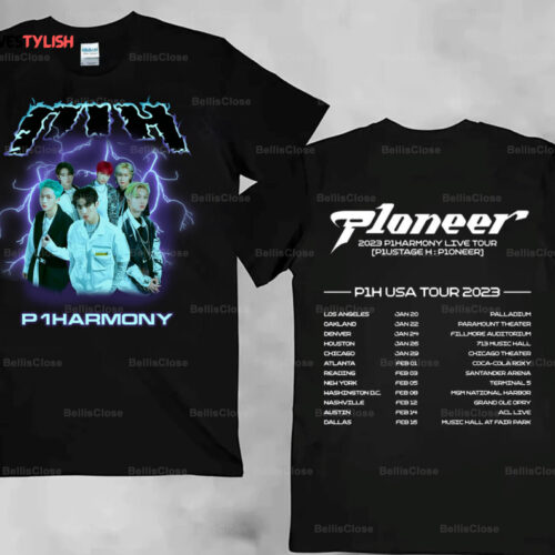 P1HARMONY P1oneer Live Tour 2023 Shirt