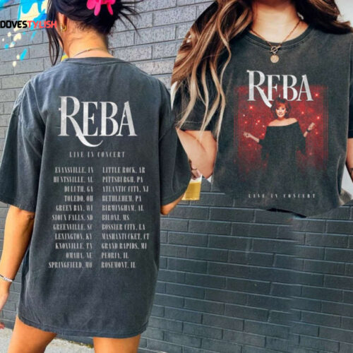 Reba McEntire Live In Concert 2022 2023 Tour Shirt