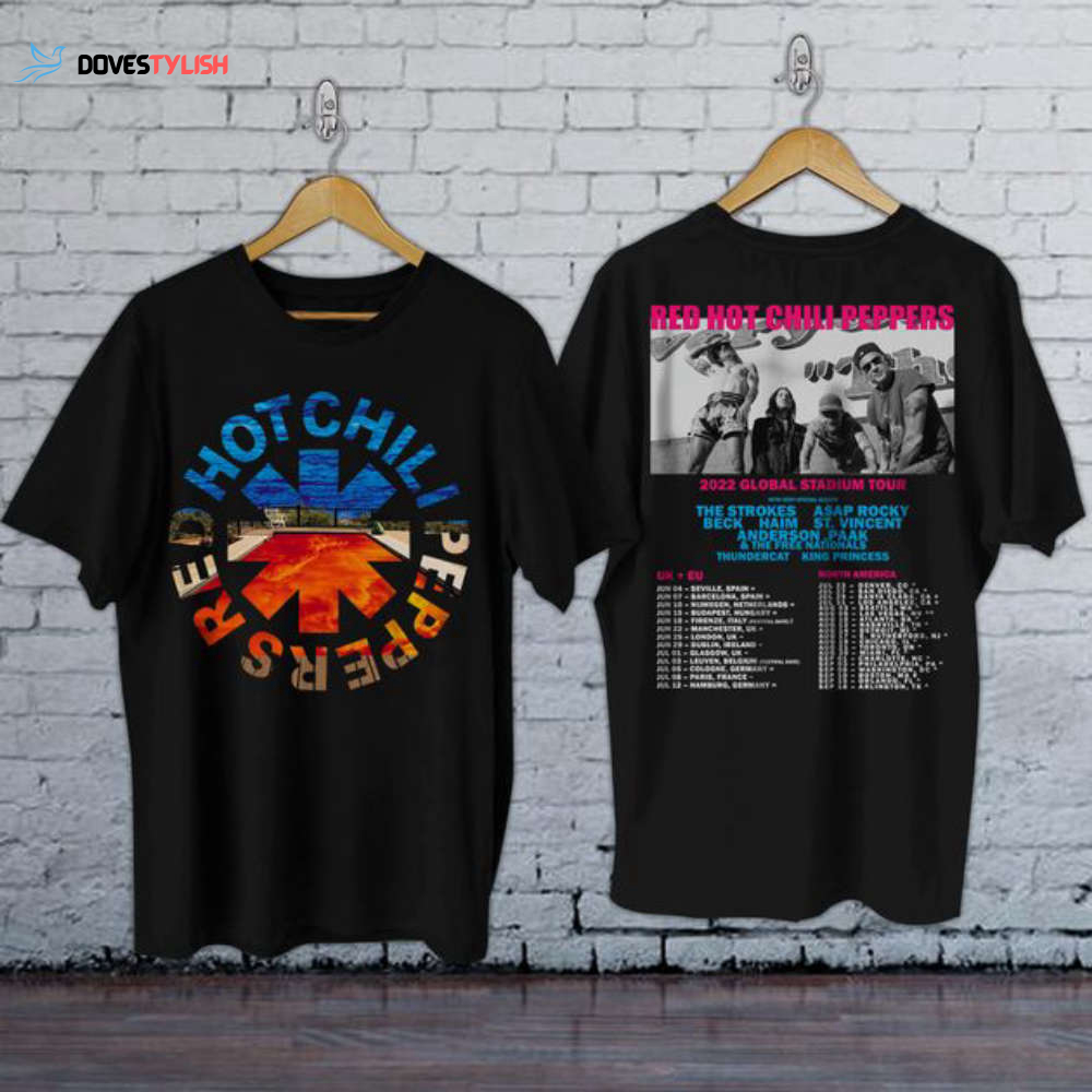 Red Hot Chili Peppers 2023 Global Stadium Tour Shirt Dovestylish