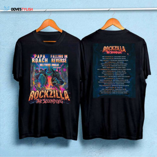 Rockzilla The Second Leg Tour 2023 Double Sided Shirt