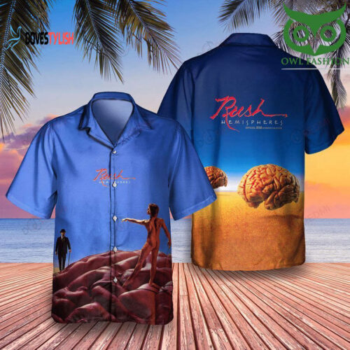 Rush Rock Band Hemispheres Album Hawaiian Shirt Aloha Beach Summer