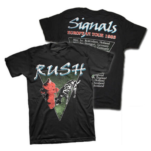 Rush Signals 1983 European Tour w/ Dates T-Shirt
