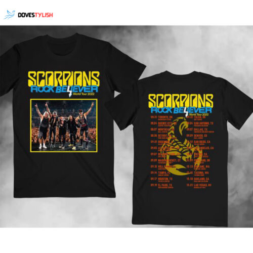 Scorpions Rock Believer World Tour 2023 Double Sided Shirt – Whitesnake Rock Believer North American Tour 2023 Shirt