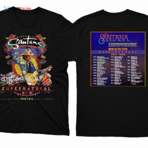 Summer Tour 2022 Carlos Santana T Shirt
