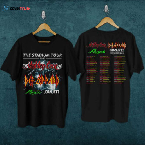 The Stadium Tour 2023, Motley Crue Shirt, Def Leppard