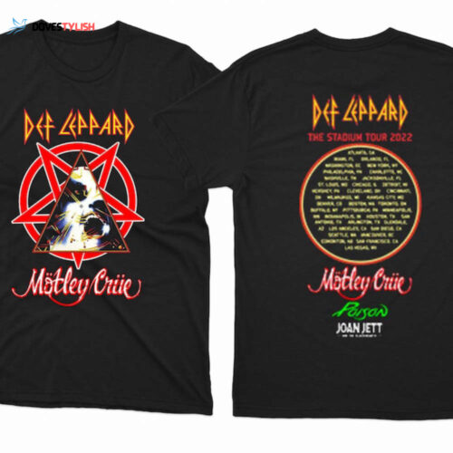 The Stadium Tour Motley Crue Def Leppard Poison Joan Jett T Shirt