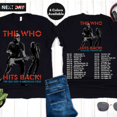 The Who Hits Back North American Tour 2022 T-shirt
