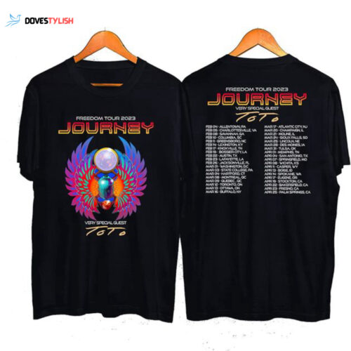 ToTo Journey 2023 Freedom Tour Shirt, Journey 2023 Freedom Tour Shirt, Journey 2023 Tour Shirt