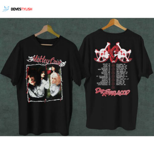 Vintage 1989 Motley Crue Dr Feelgood Tour Concert Rock Band Heavy Metal T-Shirt