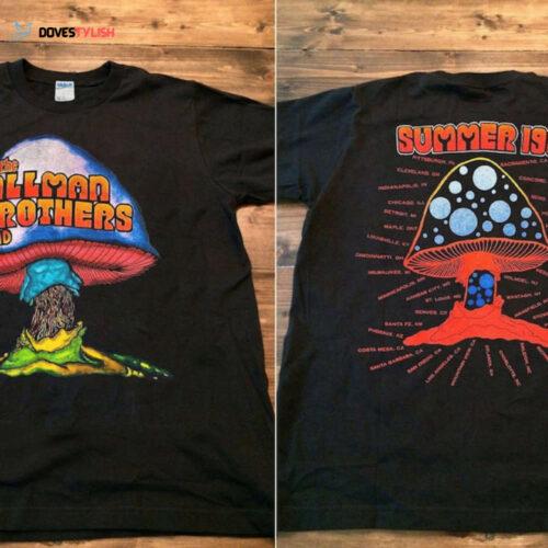 Vintage 1992 Allman Brothers Summer Tour Concert T-Shirt, The Allman Brothers Tour Shirt