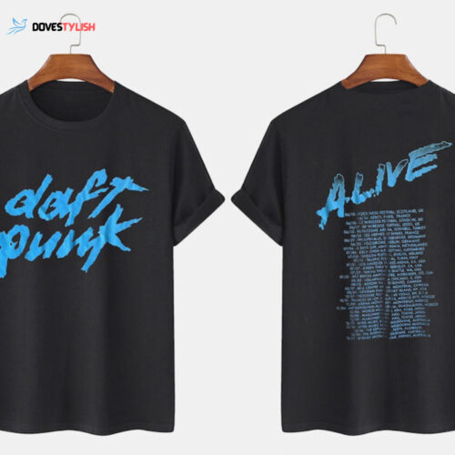 Vintage Rare 2007 Daft Punk Alive World Tour, Daft Punk Alive Tour Shirt, Vintage Tour Concert Shirt