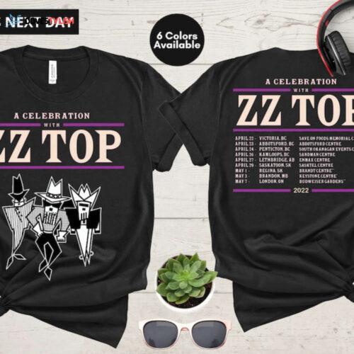 ZZ Top 2023 Tour T-shirt, A Celebration With ZZ Top T-Shirt
